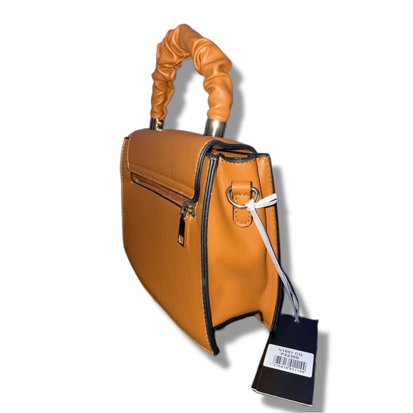 SOLD Vegan Leather Camel Colored Purse Hand Bag NWT - Picture 3 of 7